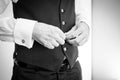 Wedding details. Man accessories.groom getting ready Royalty Free Stock Photo