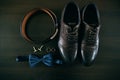 Wedding details. groom set. Men`s accessories, shoes, rings