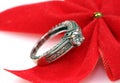 Wedding diamond ring Royalty Free Stock Photo