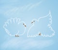 Wedding doves2 Royalty Free Stock Photo