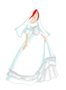 Wedding dress 1 Royalty Free Stock Photo