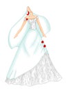 Wedding dress 4 Royalty Free Stock Photo