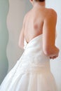 Wedding dress back Royalty Free Stock Photo