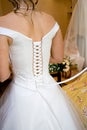 Wedding dress corset Royalty Free Stock Photo