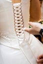 Wedding dress corset Royalty Free Stock Photo