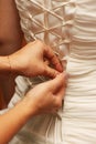 Wedding dress corset Royalty Free Stock Photo