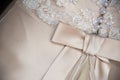 Wedding dress detail Royalty Free Stock Photo