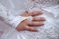 Wedding dress details Royalty Free Stock Photo