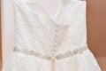 Wedding dress details Royalty Free Stock Photo