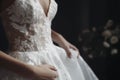 Wedding dress. Generate Ai Royalty Free Stock Photo