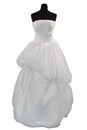 Wedding dress on mannequin Royalty Free Stock Photo