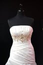 Wedding dress on mannequin Royalty Free Stock Photo