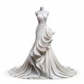 3d Female Wedding Dress Mannequin On White Background Royalty Free Stock Photo