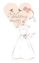 Wedding dress - Summer Collection Royalty Free Stock Photo