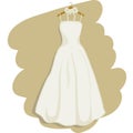 Wedding dress vector