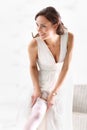 Wedding Dress, Wedding Accessories Royalty Free Stock Photo