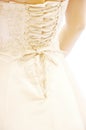 Wedding dress on white