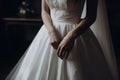 Wedding dress woman. Generate Ai Royalty Free Stock Photo