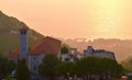 Wedding at dusk in front of the sea Royalty Free Stock Photo