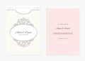 Wedding envelope template laser cutting. Royalty Free Stock Photo