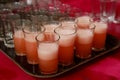 Wedding Event Catering Style Juices Recipe. Indian Welcome Drink  Fresh juice . Royalty Free Stock Photo