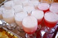 Wedding Event Catering Style Juices Recipe. Indian Welcome Drink  Fresh juice . Royalty Free Stock Photo