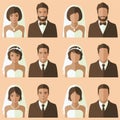 Wedding face avatar,