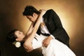 Wedding fashion dance Royalty Free Stock Photo