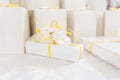 Wedding favors and sugar almonds Royalty Free Stock Photo