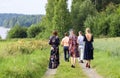 Wedding in Finnish Countryside Royalty Free Stock Photo