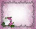 Wedding Floral Border ornamental Frame Royalty Free Stock Photo