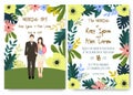 Wedding floral template collection.