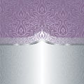 Wedding Floral violet silver vector background design