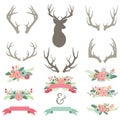 Wedding Flower Antlers Set