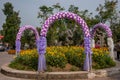 Wedding Flower Arches in the Garden of World Flowers in