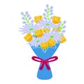 Wedding flower bouquet icon isometric vector. Posy garden