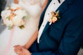 Wedding flower boutonniere groom Royalty Free Stock Photo