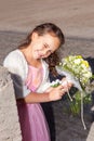 Wedding - Flower Girl Royalty Free Stock Photo