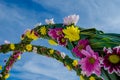 Wedding flower setup at Maldives Royalty Free Stock Photo