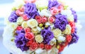 Wedding flowers. Bride bouquet. Roses. Royalty Free Stock Photo