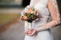 Wedding flowers bride groom