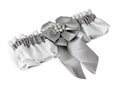 Wedding garter on white