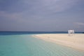 Wedding gazebo in the Maldives Royalty Free Stock Photo