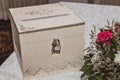 Wedding gift box for money Royalty Free Stock Photo