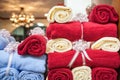 Wedding gift towels Royalty Free Stock Photo