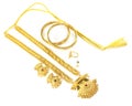 Wedding gold jewelry Royalty Free Stock Photo