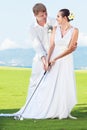 Wedding golf Royalty Free Stock Photo