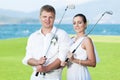 Wedding golf Royalty Free Stock Photo