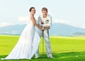 Wedding golf Royalty Free Stock Photo
