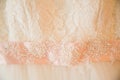 Wedding gown details Royalty Free Stock Photo